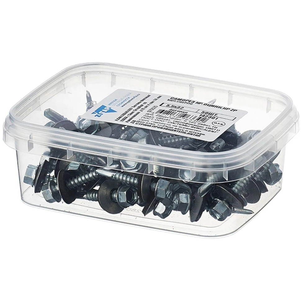 Саморезы кр. оцин КРс ZP 5,5х32 удл.сверло 50шт/уп-контейнер Zitar (142301)