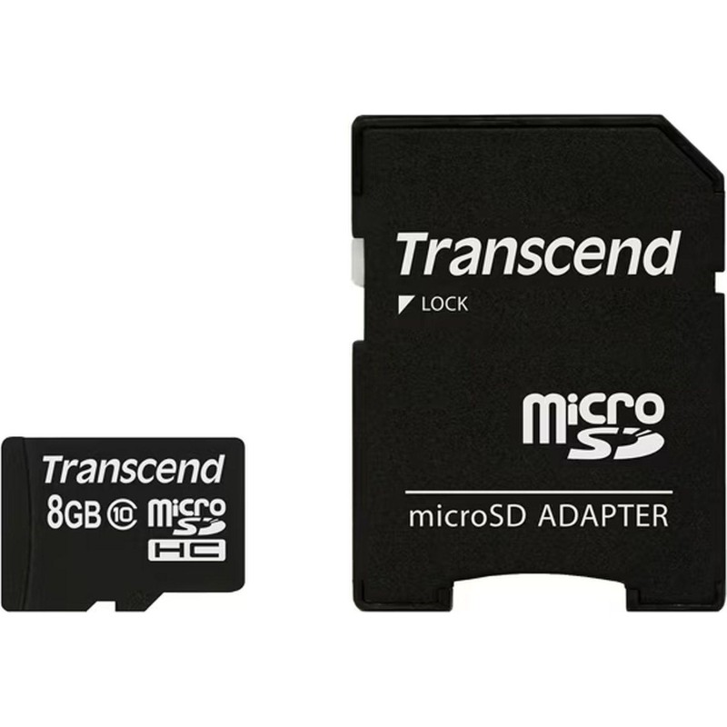 Карта памяти Transcend Premium microSDHC 8Gb UHS-I Cl10 +ад, TS8GUSDHC10