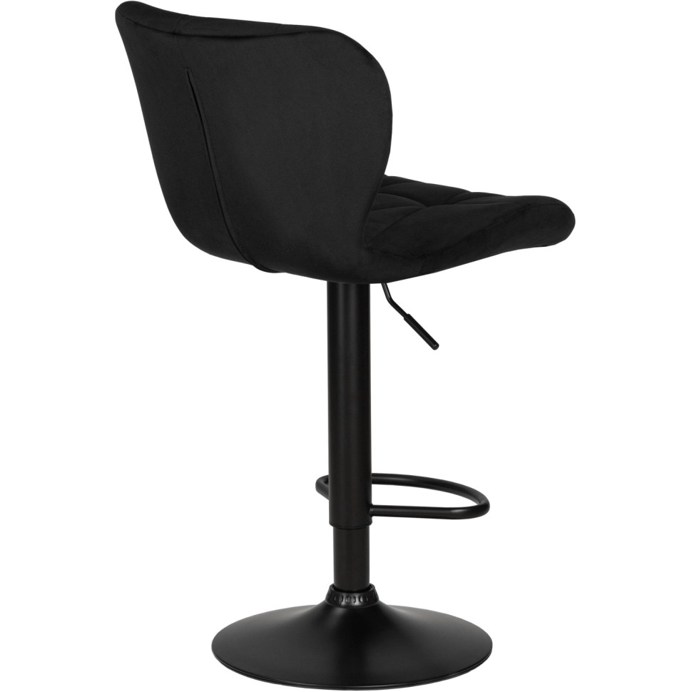 Стул барный LO_DOBRIN BARNY BLACK LM-5022-N черный велюр MJ9-101/чер.2шт/уп