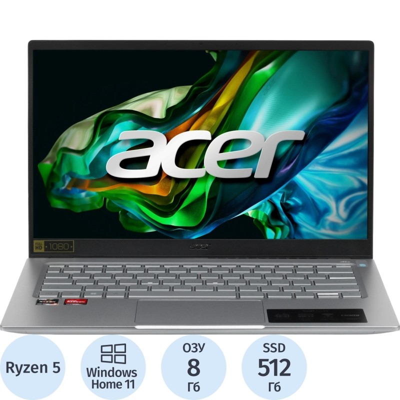 Ноутбук Acer SFG14-41-R466(NX.KG3CD.001)R5 7530U/8Gb/512Gb SSD/14/W11H