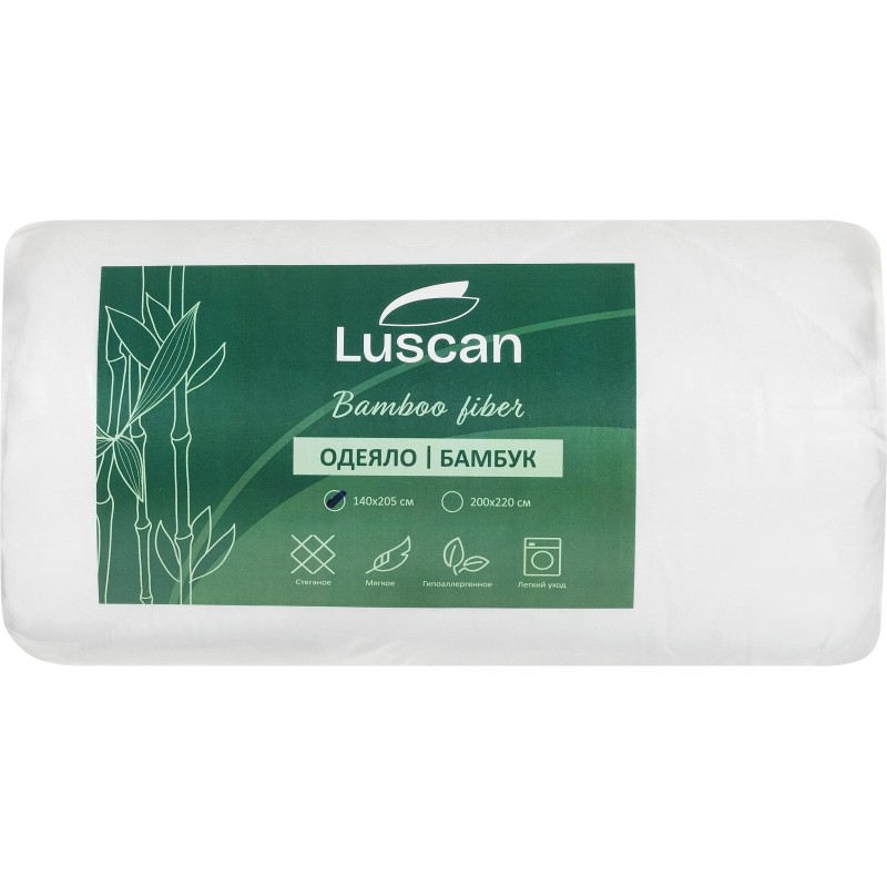 Одеяло  Luscan 140х205 см стеганое микрофибра/бамбук 300 г/м2