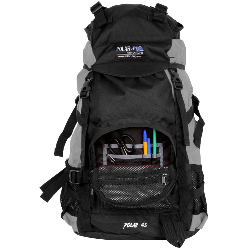 Рюкзак Polar 38.5 л серый/чёрный