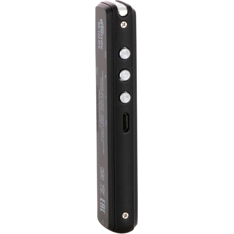 Диктофон цифровой Ritmix RR-120 8GB black