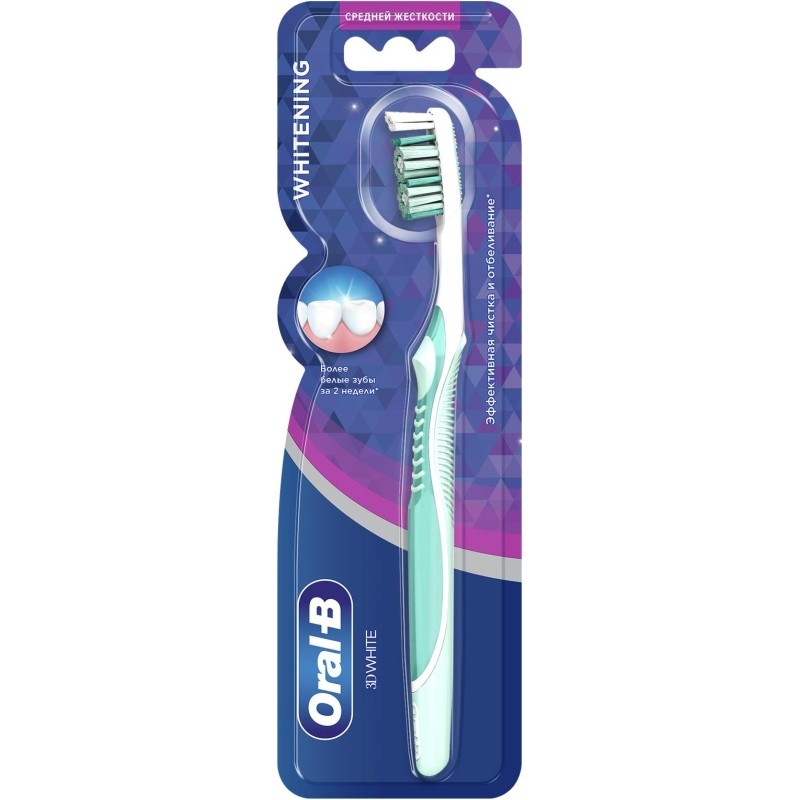 Зубная щетка Oral-B 3D White Whitening 40 Medium