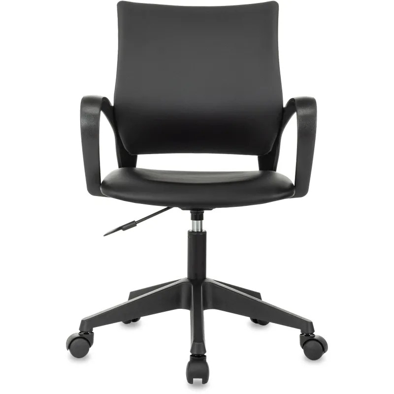 Кресло БР Комус Мебель Echair 396 LT, экокожа, черный, пластик Кресло БР Комус Мебель Echair 396 LT, экокожа, черный, пластик