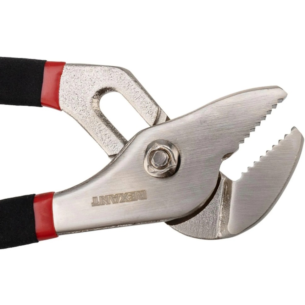 Клещи переставные 200мм никелированные, обливные рукоятки REXANT 12-4634