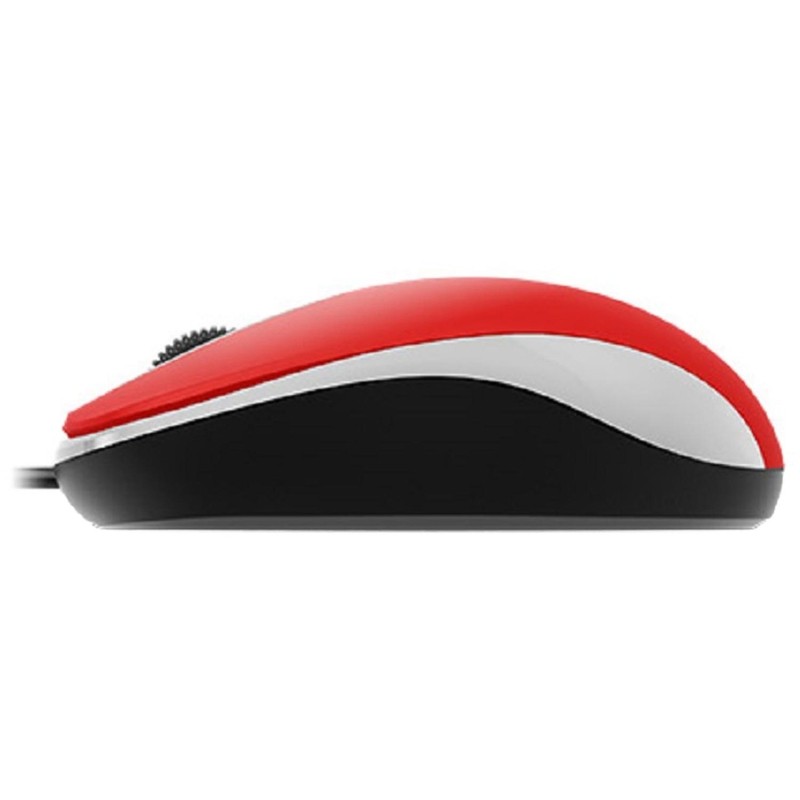 Мышь компьютерная Genius DX-110, USB, оптическая, 1000 DPI 1.5m, красный