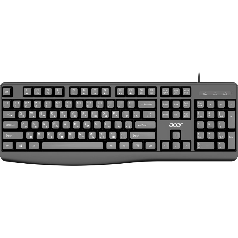 Клавиатура Acer OKW301 черный USB (ZL.KBDCC.01A)