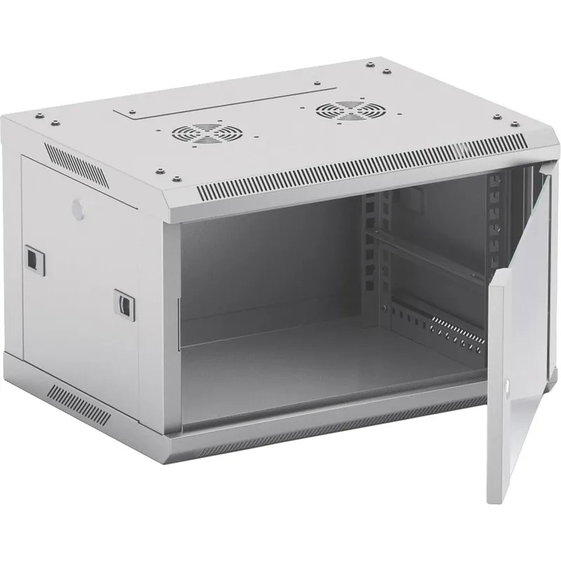 Шкаф настенный телеком. NEOMAX 9U (600х350) NCB-WM9U-6035GK3-100-GY