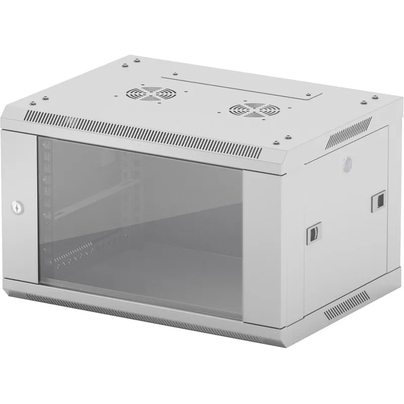 Шкаф настенный телеком. NEOMAX 9U (600х350) NCB-WM9U-6035GK3-100-GY