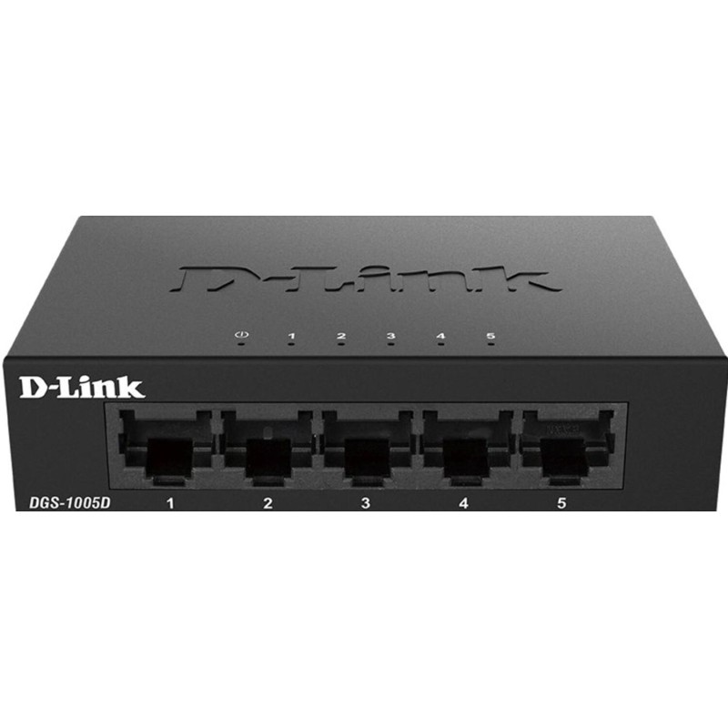 Коммутатор D-Link, L2 Unmanaged Switch, 5x10/100/1000Base-T (DGS-1005D/J2A)