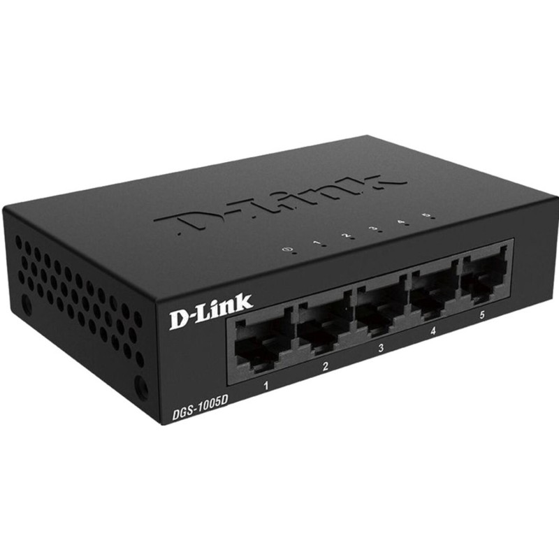 Коммутатор D-Link, L2 Unmanaged Switch, 5x10/100/1000Base-T (DGS-1005D/J2A)