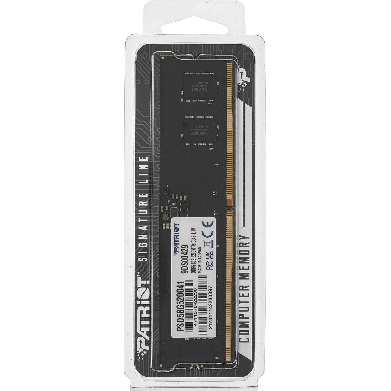 Модуль памяти Patriot DDR5 DIMM 8GB 5200Мгц CL42(PSD58G520041)