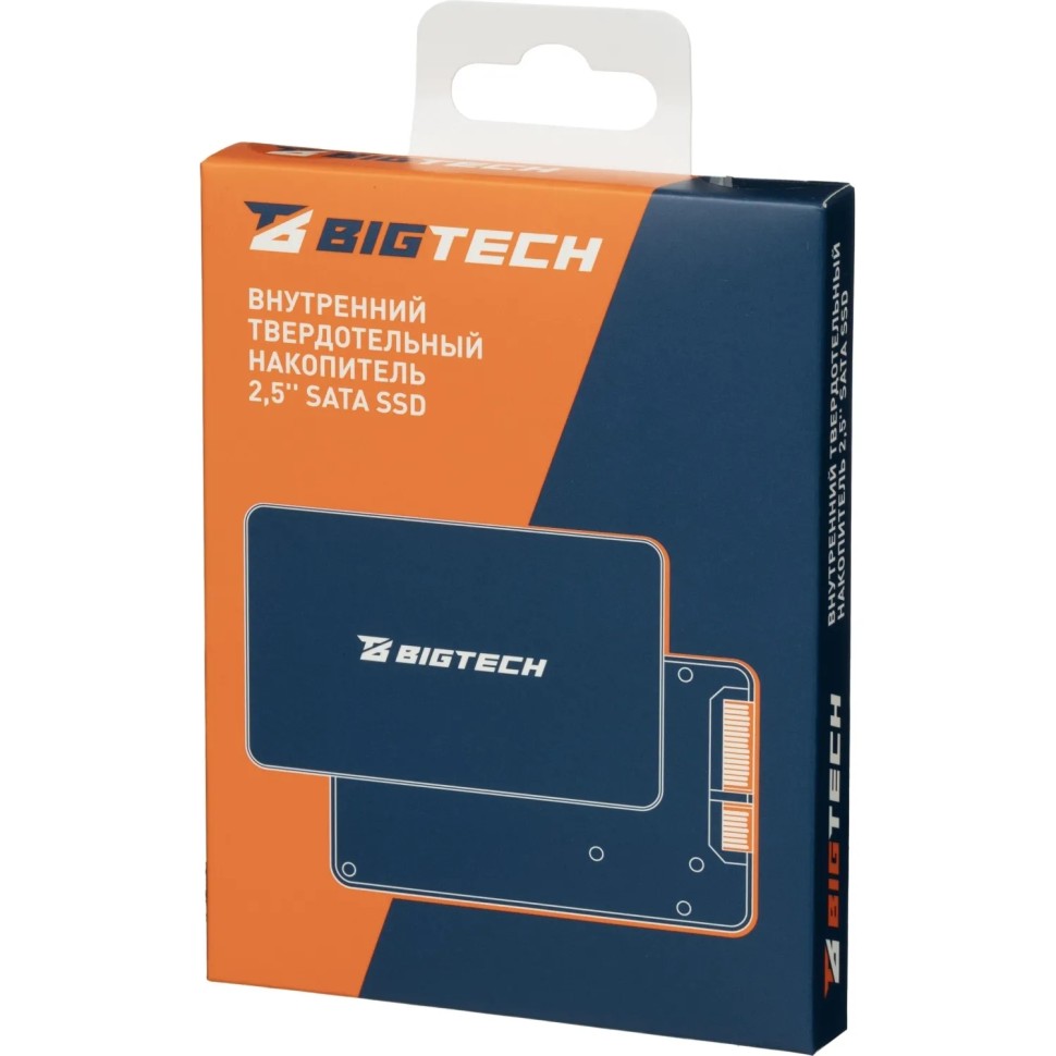 SSD накопитель BigTech 2.5, SATA, 512Gb, TLC, R/W 500/450Мб/с(BSDS512SM)