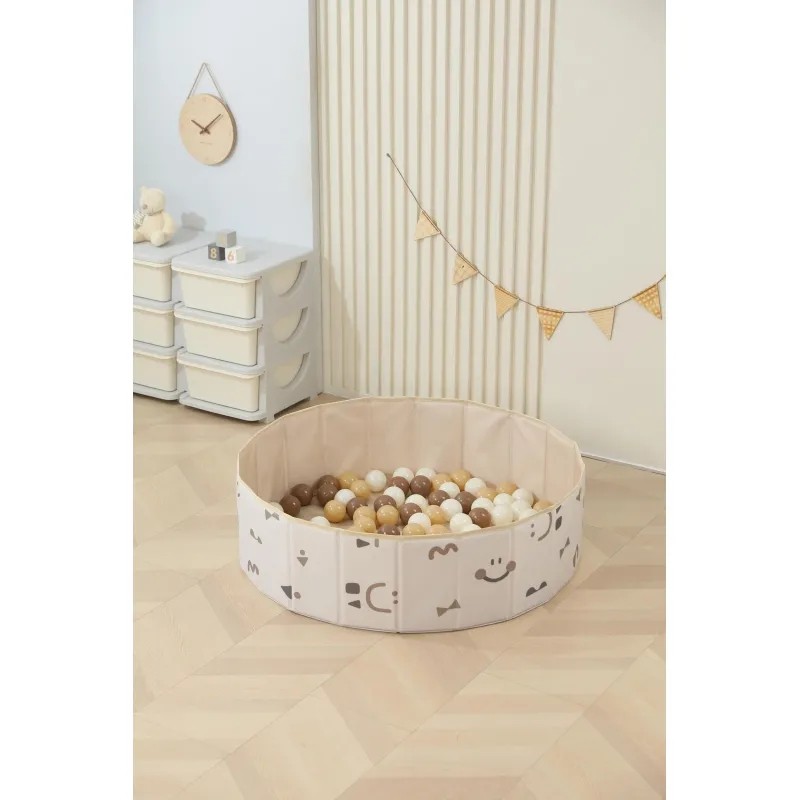 Бассейн сухой для шариков UNIX Kids Smile (100 cm) Camel, PPBP100CL