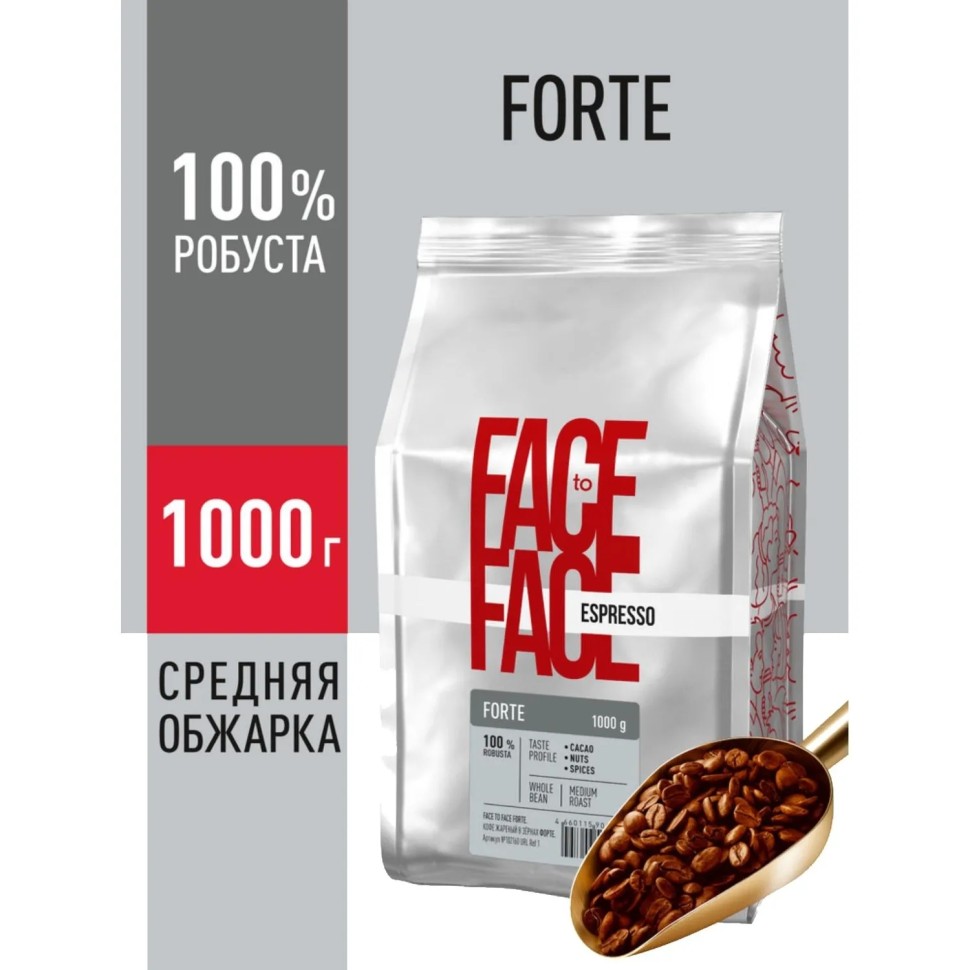 Кофе в зернах Face to Face Forte 1кг