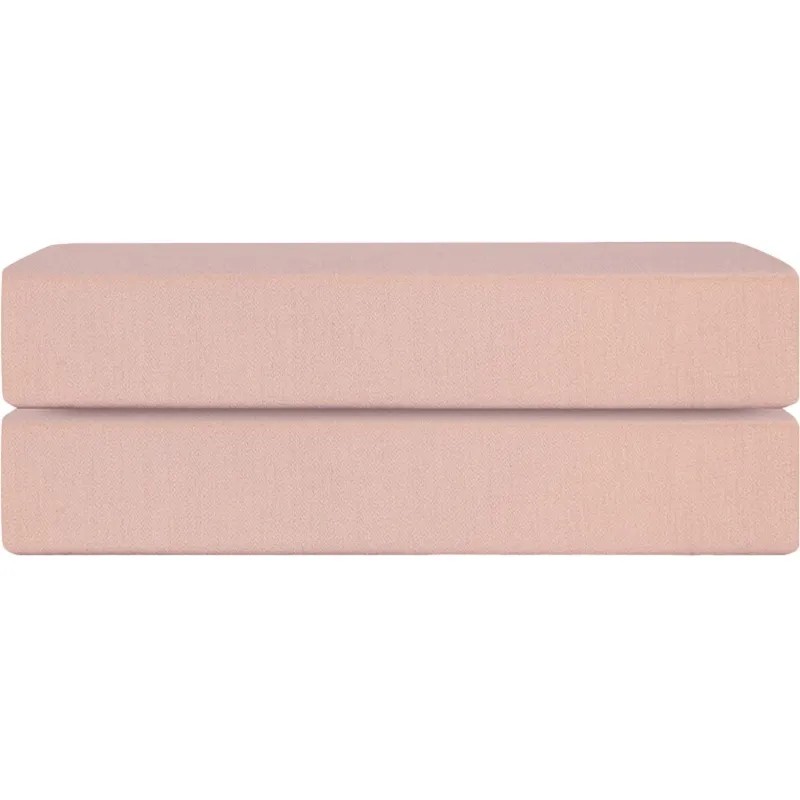 Простыня 160х200х30 на рез. из прем.сатина цвета пыльной розы,TK24-FS0047