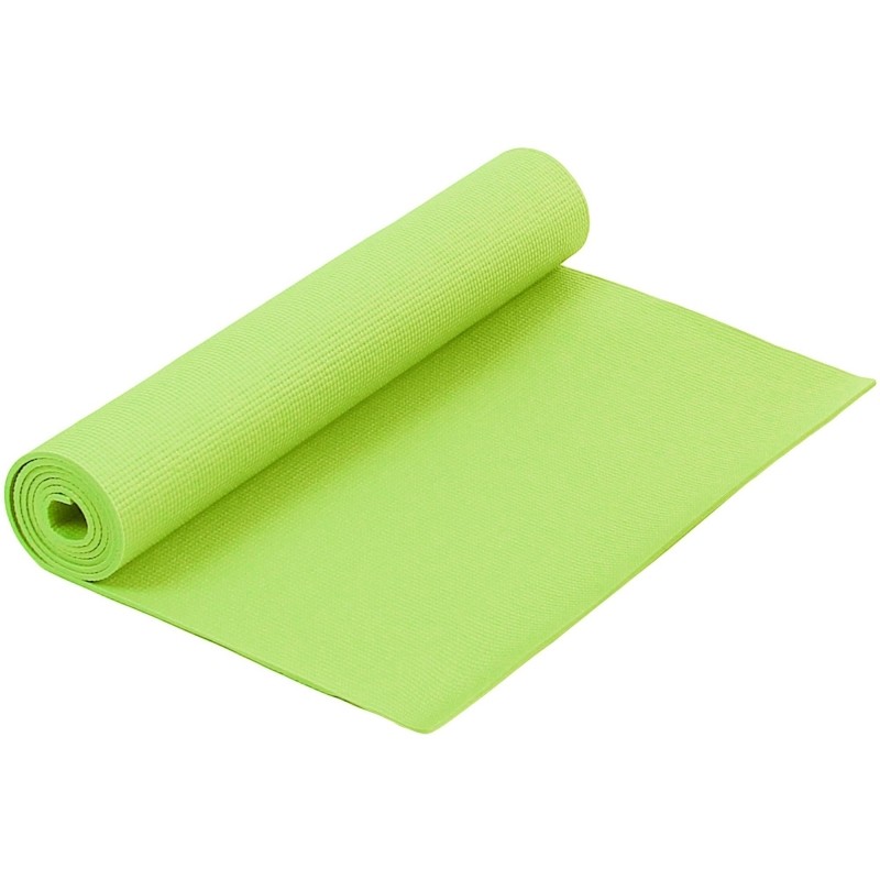 Коврик для фитнеса и йоги  Larsen PVC лайм р173х61х0,4см 354072