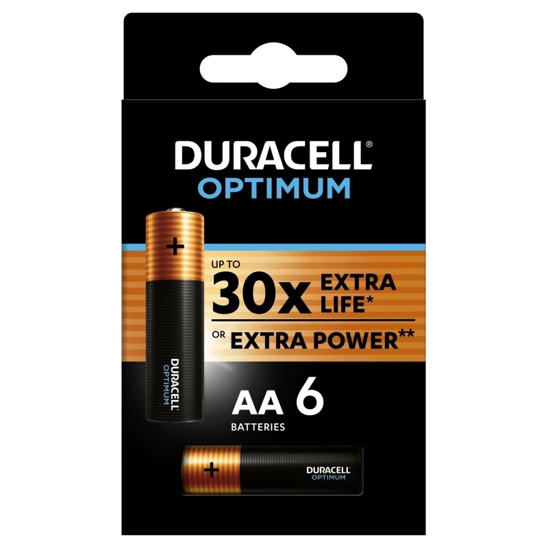 Батарейка Duracell Optimum LR6-6BL (5014065) АА/алкалиновые/1,5v/6шт./уп