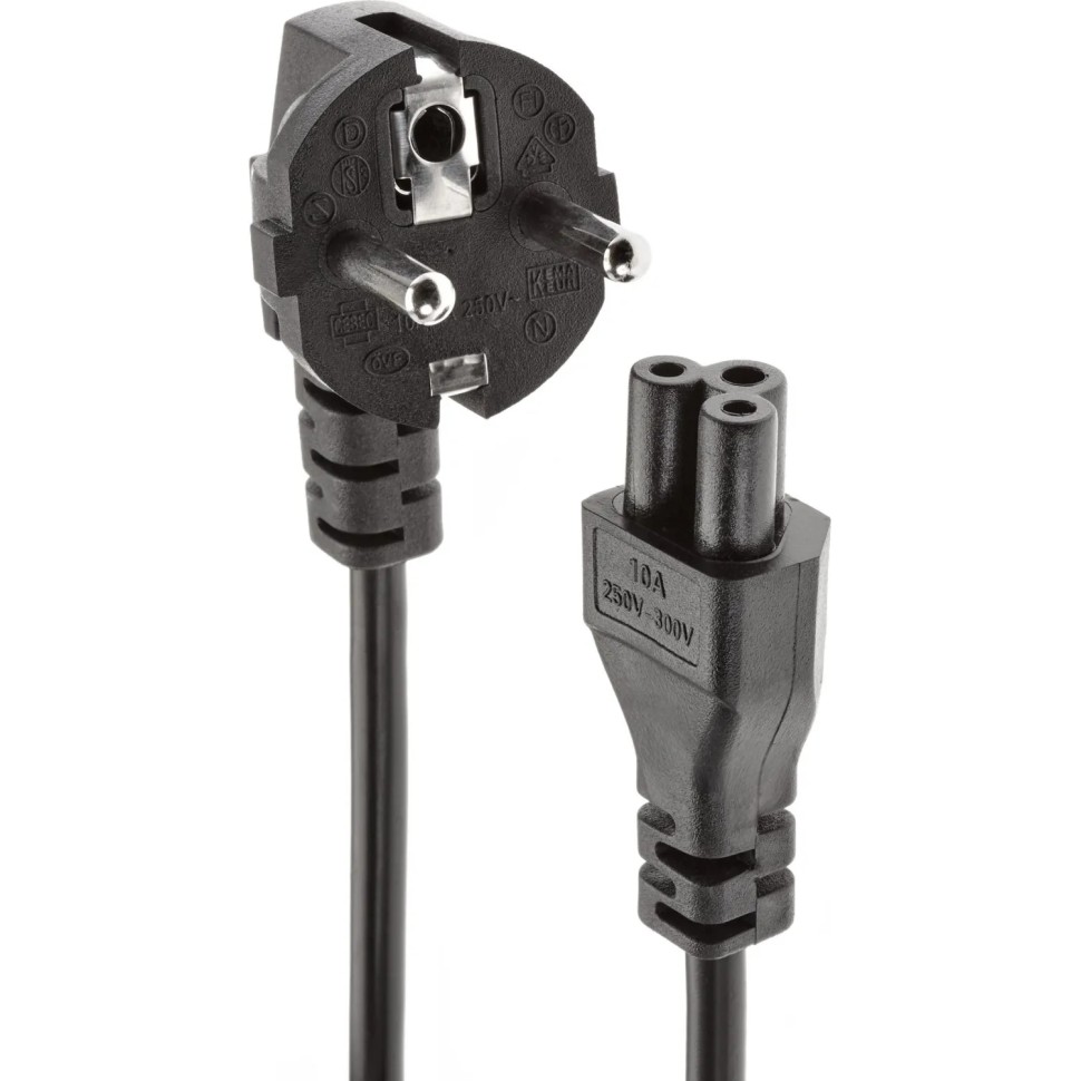 Кабель (питания)ноут 3-pin(угл. Евровилка) 3Gx0.5mm2 1.8м iOpen ACE022-1.8M