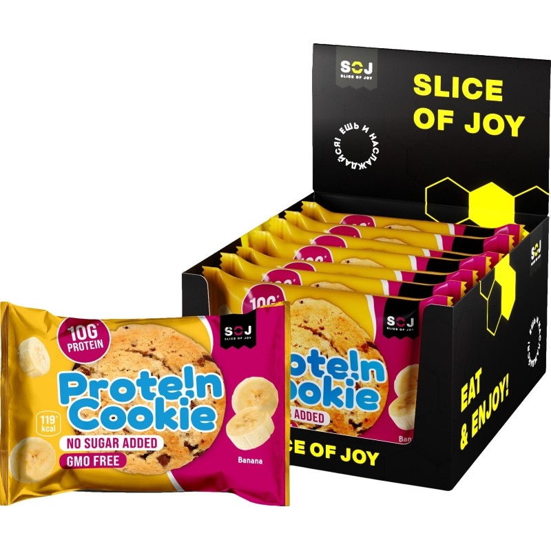 Печенье SOJ Prote!n Cookie Банан 37г