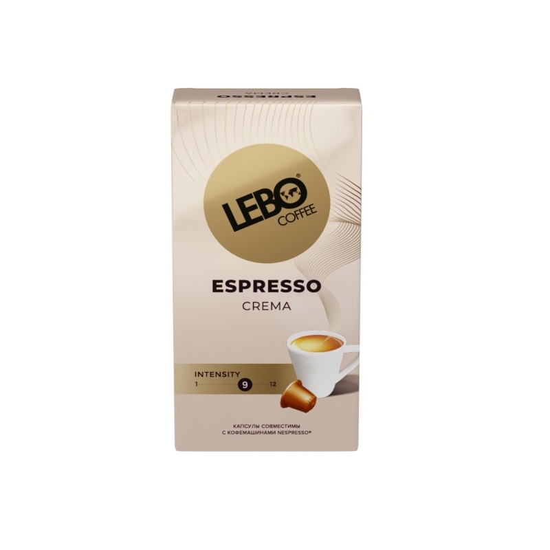 Кофе в капсулах Lebo Espresso Crema, 10кап/уп